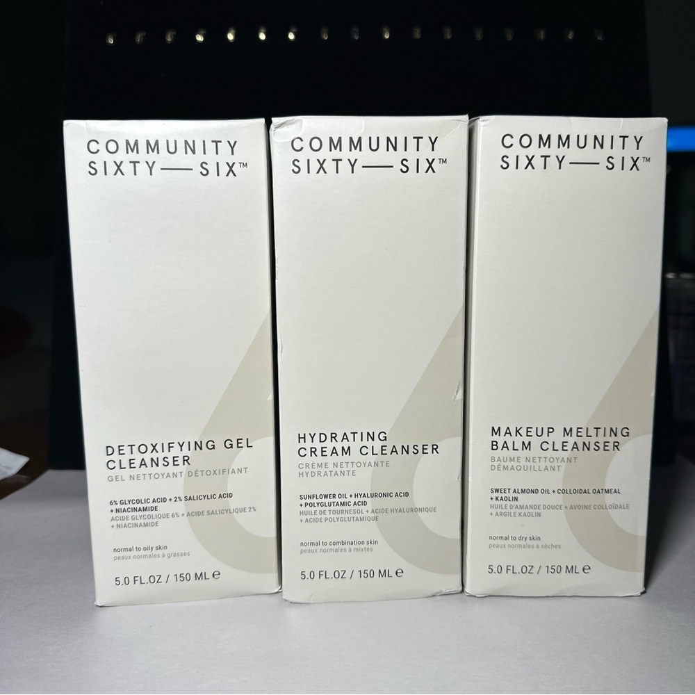 Skincare Cleanser Trio - White